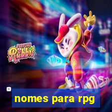 nomes para rpg